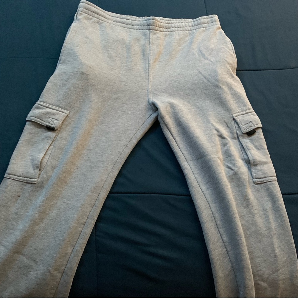 Gray Men's Cargo Sweatpants